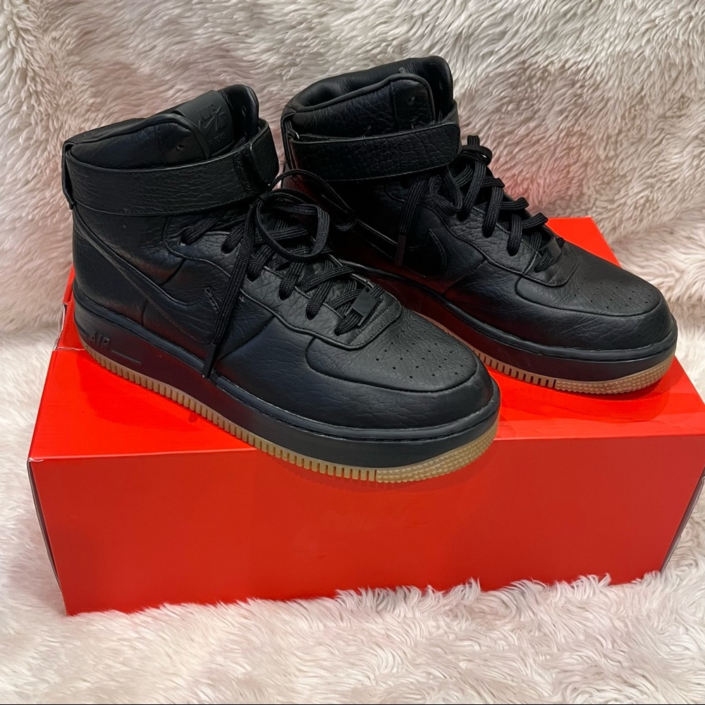 Nike Womens AF1 Upstep Hi Pinnacle Black - Size 10